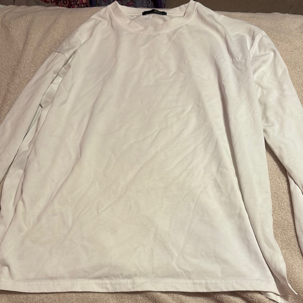 Men's White Long Sleeve Shirt